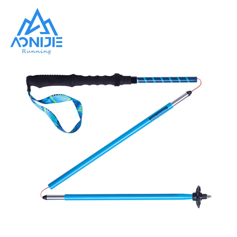 

AONIJIE Folding Trekking Poles Aluminium Alloy 3 Section Cross-country Walking Sticks Hiking Trail Run Collapsible 110-120cm