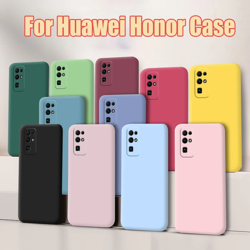 

Suitable for Huawei Honor 10 20 30 Lite 50 60 Pro original silicone cover suitable for Huawei Honor 20s 30s 50se candy soft Case