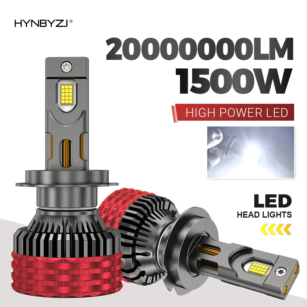 

HYNBYZJ 1500W H4 H7 Светодиодная фара 2000000 Светодиодные фонари LM для автомобиля H1 H3 H8 H11 H13 HB3 HB4 HIR2 9005 9006 9012 9007 9008 12 В 24 В