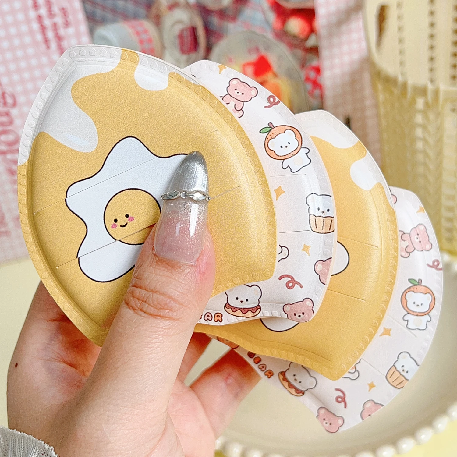 Симпатичная косметическая пуховка на воздушной подушке с коробкой для хранения