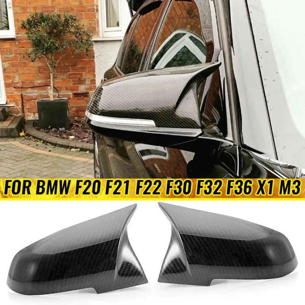 

Car Mirror Cover Carbon Fiber Wing Mirror Cover Cap Side Rearview Mirror Decor Cover for F20 F21 F23 F30 F31 F32 F36 X1 E84