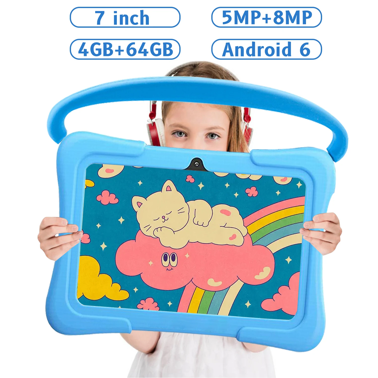 2022 оригинальный телефон новый детский планшет KID88 7 дюймов Android 6 0 4 Гб ОЗУ + 64 ПЗУ 5