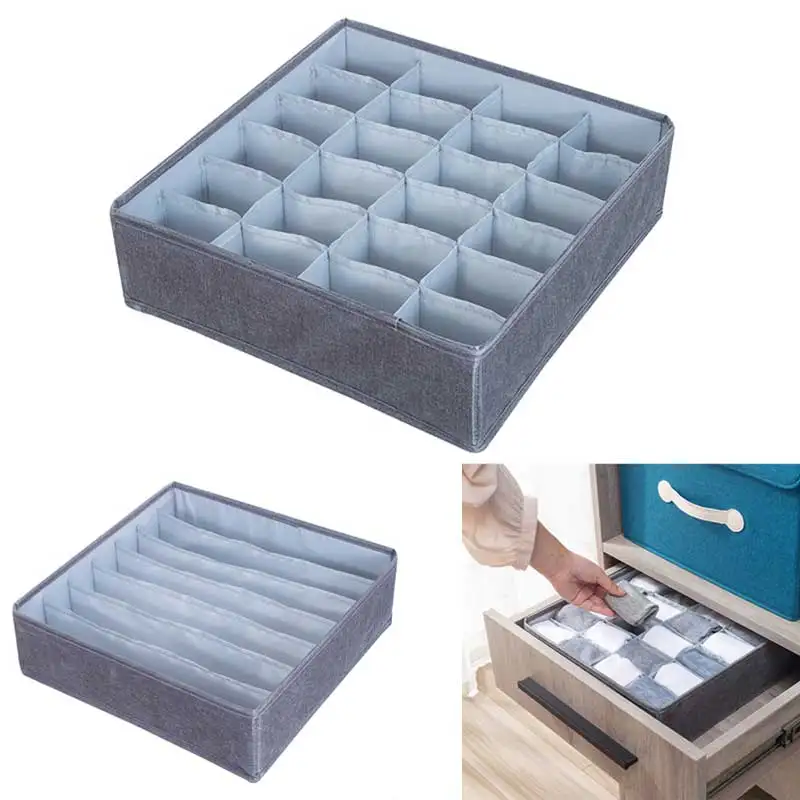 

Organizer For Underwear Foldable Closet Bra Storage Box Suitable for Home Bedroom Separate Socks Shorts Drawer Organizer Boxs