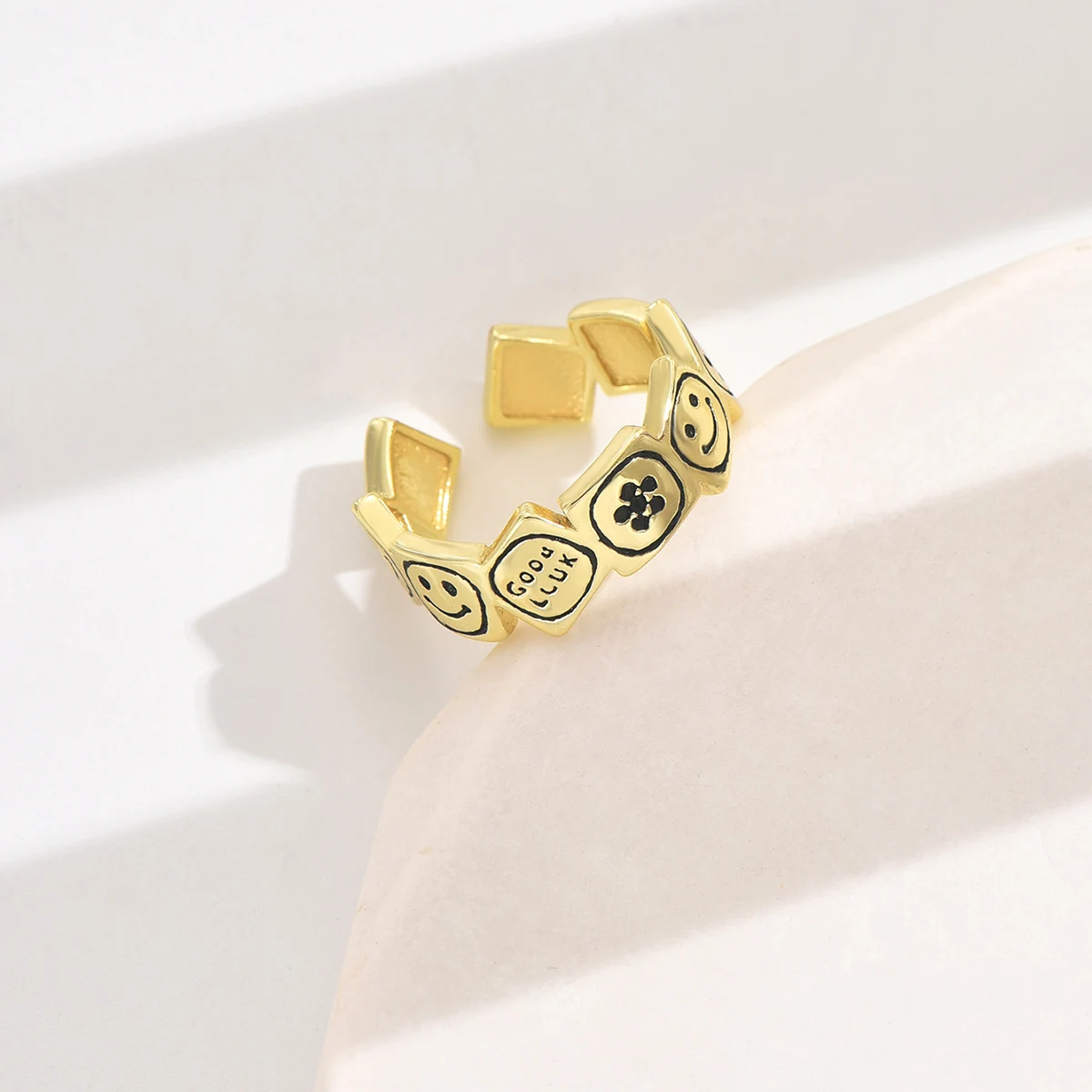 Модное Медное Кольцо Poulisa Для Женщин С Трансграничным Декоративным Медальоном