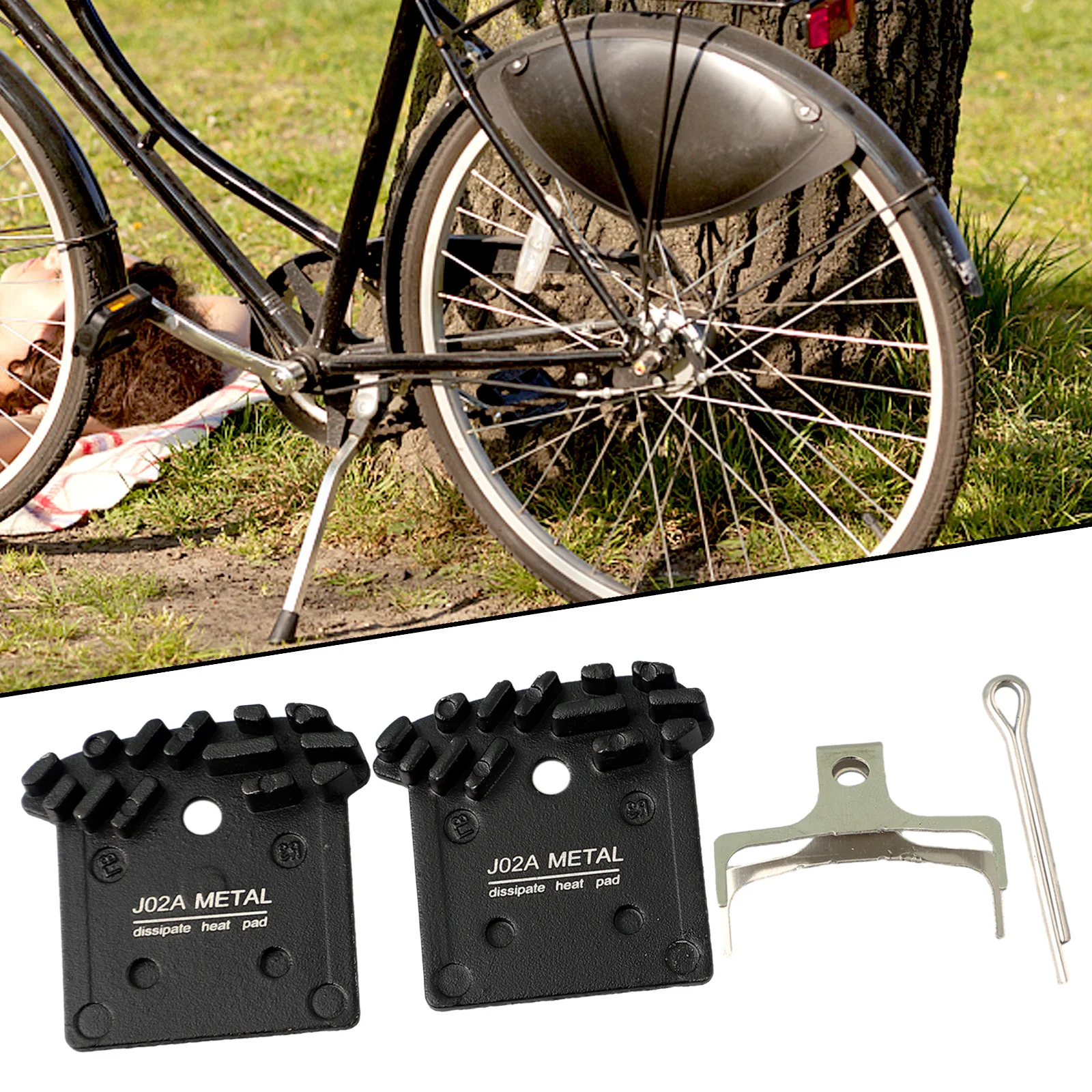 1 пара велосипедных металлических дисковых тормозных колодок для Shimano BR