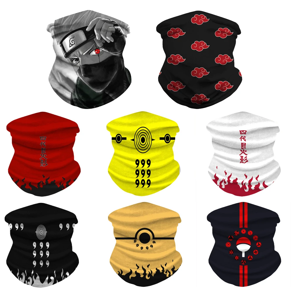 

Japanese Anime Cycling Scarf Fishing Bandana Headband Hiking Scarf Sun Protection Outdoor Sprots Face Mask Ninja Veil Rayon