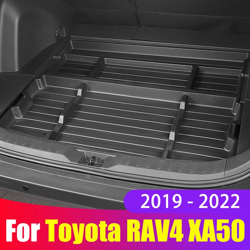 Для Toyota RAV4 RAV 4 2019 2020 2021 2022 XA50 багажник коробка для хранения запасная шин коврик из
