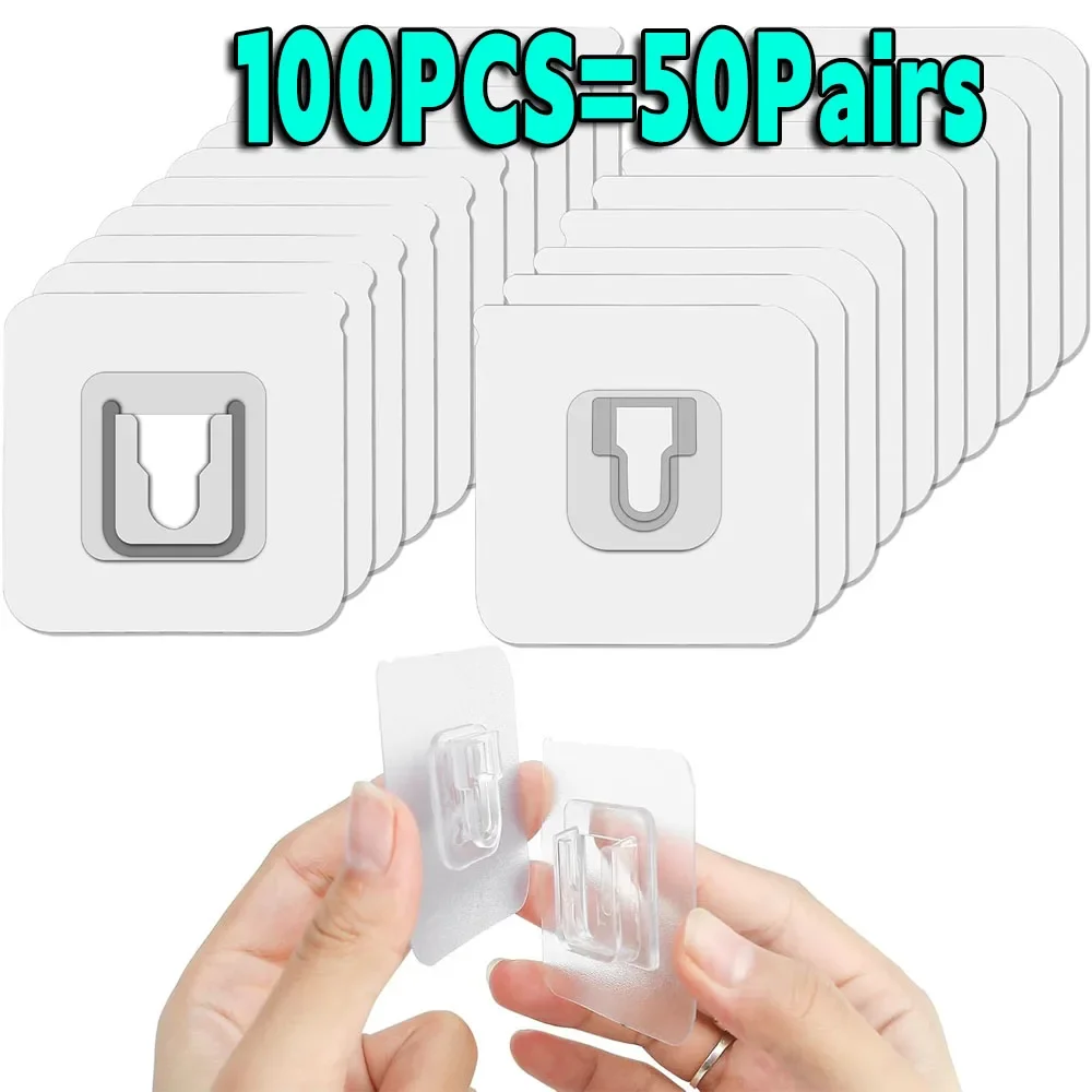 Прозрачные крючки-присоски из нержавеющей стали