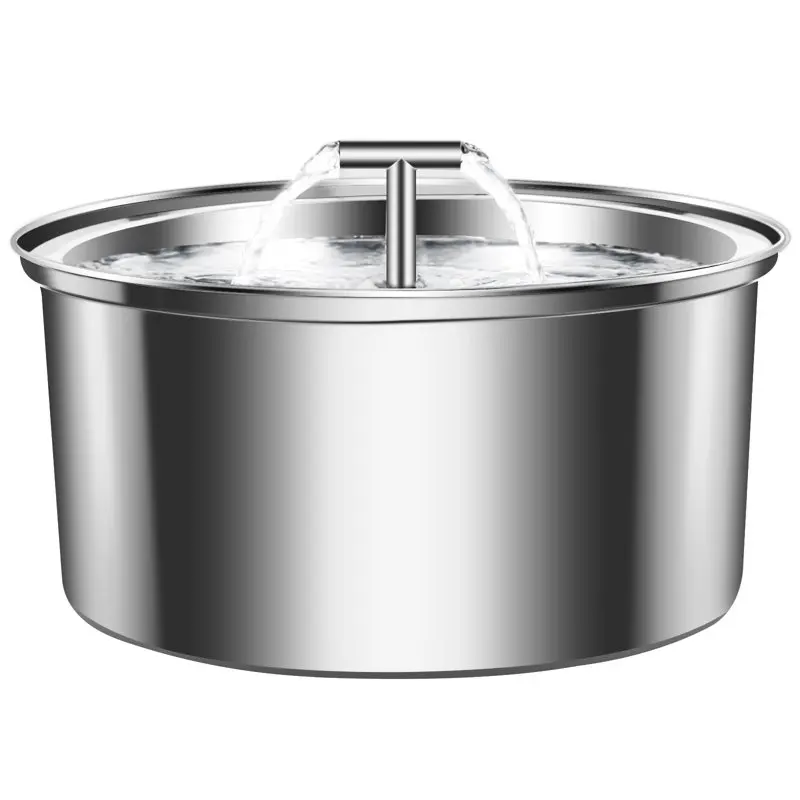 

Water Fountain Stainless Steel, 3.2L/108oz Automatic Pet Water Fountain Dog Water Dispenser with Ultra-Quiet , Dishwasher Safe D