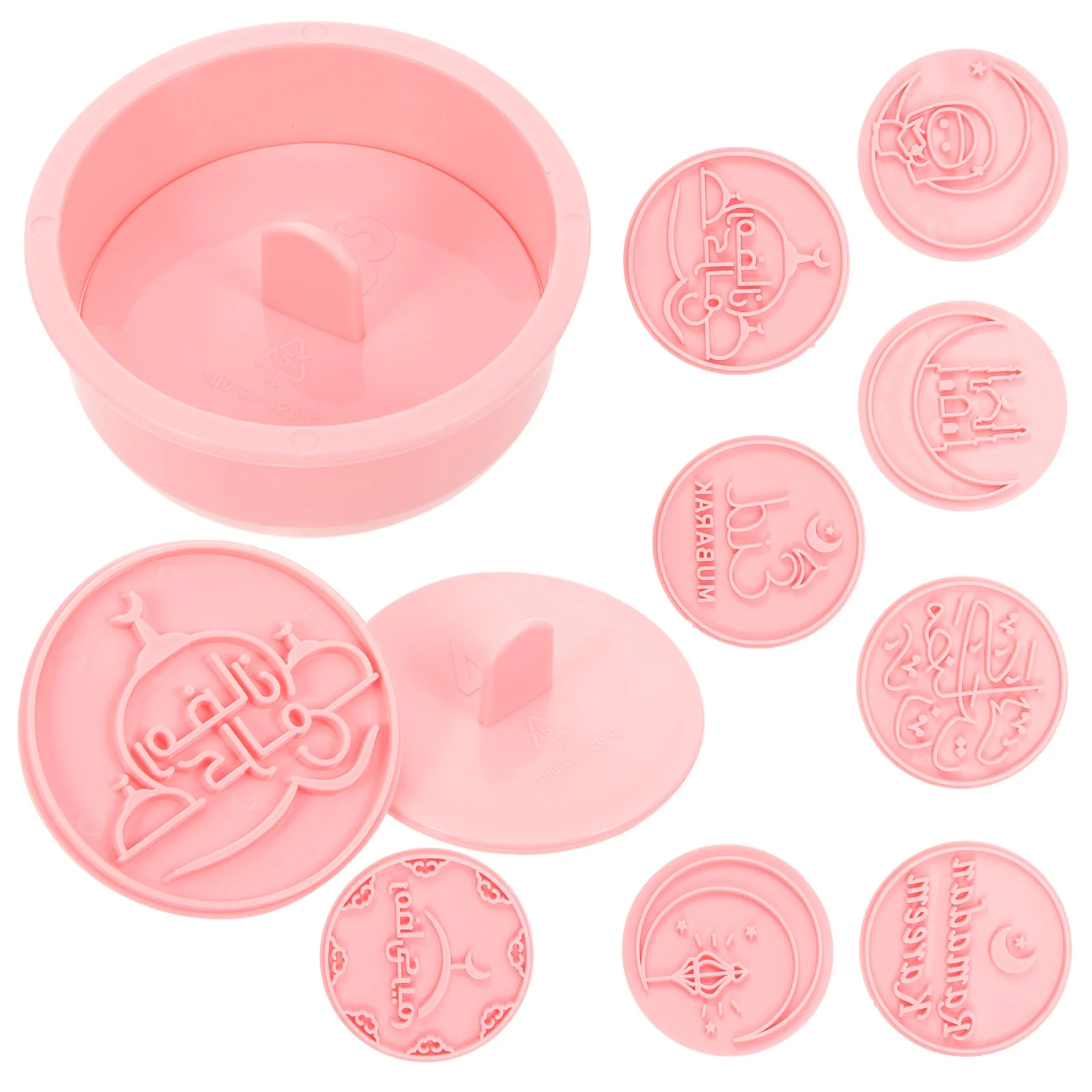 

10 Pcs Muslim Safe Biscuit Mubarak Gummy Candy Molds for Baking Cookie Home