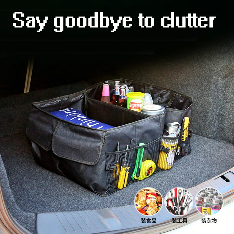 

Car Large-capacity Folding Storage Bag Trunk Storage And Organizing Car Accessories For Weekend Driving Trips Outdoor Travel