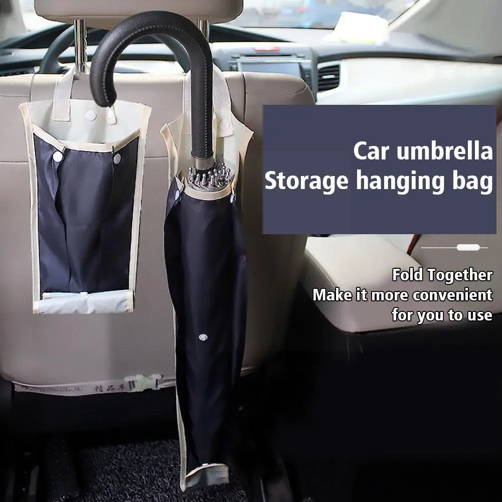 

Universal Foldable Car Auto Seat Back Waterproof Umbrella Organizer Storage Tidying Case Accessories Holder Cover Auto L4I8