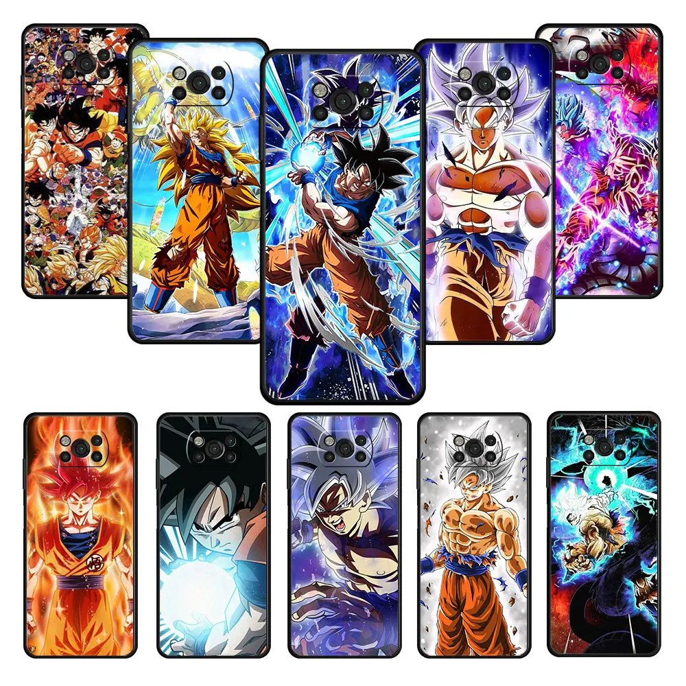 

Celulares Silicon Dragon Ball Super Goku Phone Coque For Xiaomi POCO X3 NFC M3 11T 9T F4 GT F3 MI 11 lite X4 10T M4 Pro 5G