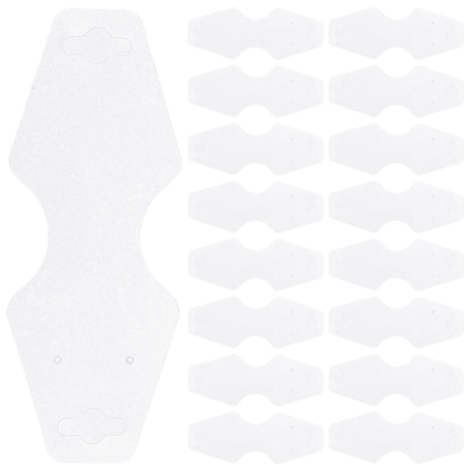

100 Pcs Ornament Card Earring Plastic Holder Locket Bracelet Decorate Display Jewelry Pvc Folding Cards Necklace Finger