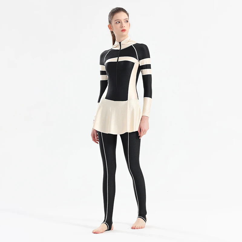 Брюки с якорем размера плюс Burkini мусульманские купальники Женский