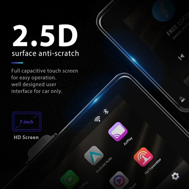Универсальный 7-дюймовый автомобильный радиоприемник мультимедийный видеоплеер