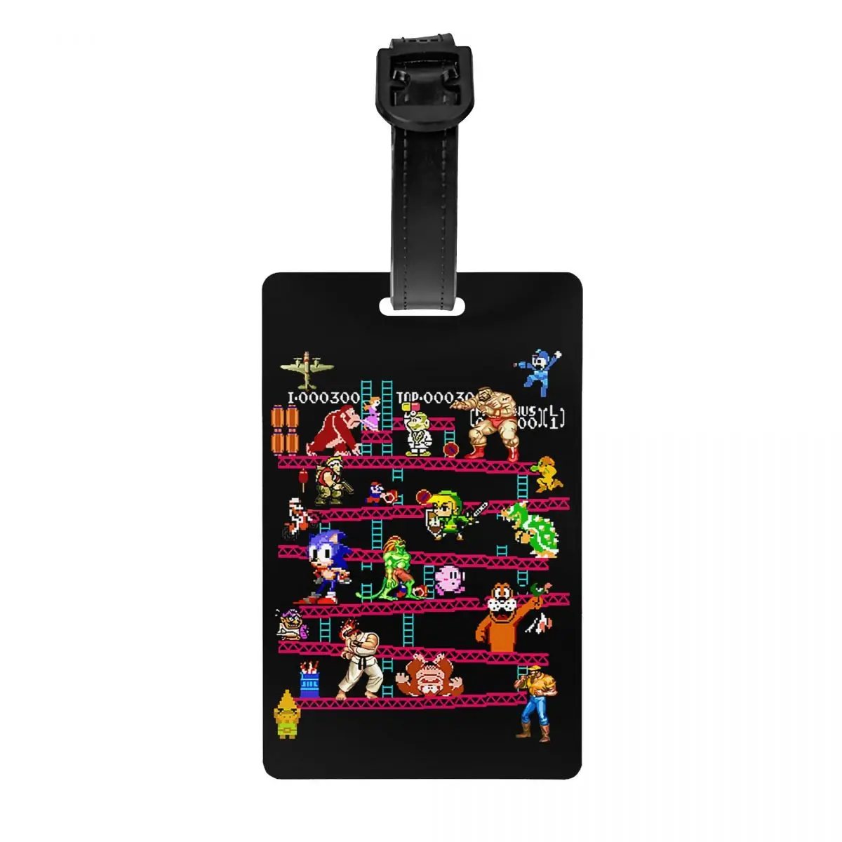 

Пользовательская аркадная игра коллаж FC консоль багажная бирка Классическая видеоигра подарок багажные бирки дорожная сумка этикетки чемодан