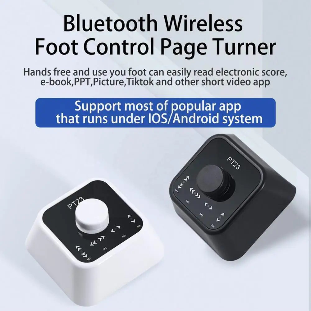 

Wireless Page Turner Pedal Rechargeable Wireless Foot Switch For Tablet Smartphone Electronic Music Scores E-books Bluetoot S6o7
