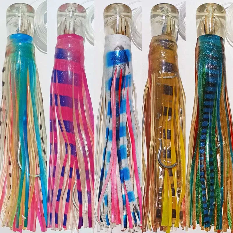 

13 inch Rigged skirt Prowler Trolling Fishing Lures Rigged Skirted Big Game Marlin Tuna Pakula game fishing lure