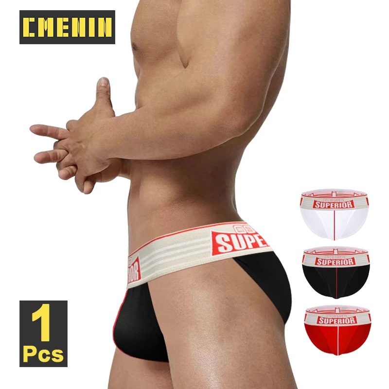 

CMENIN 3pcs Sexy Mens Underwear Briefs Pouch Cuecas Man Cotton Bikini Sissy Panties Breathable Underpants Male Gay Slip Briefs