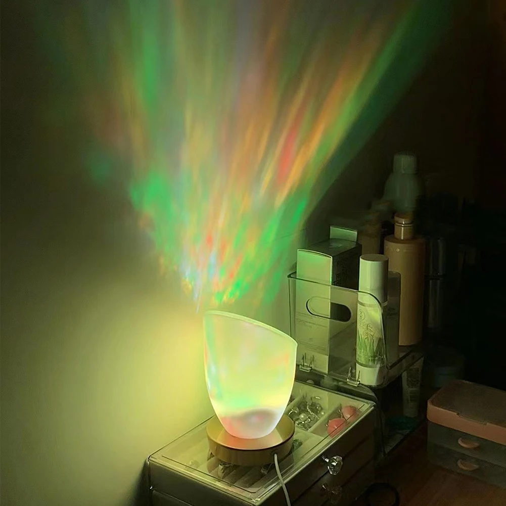 

RGB динамическая атмосферная Ночная лампа Акриловая водная пульсация фотография Освещение плагин динамическое пламя орнамент реквизит