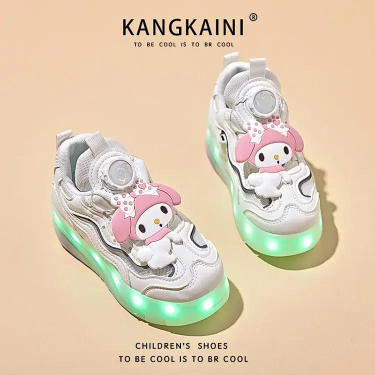 Детская обувь для роликовых коньков модная внешняя женская новая светодиодная