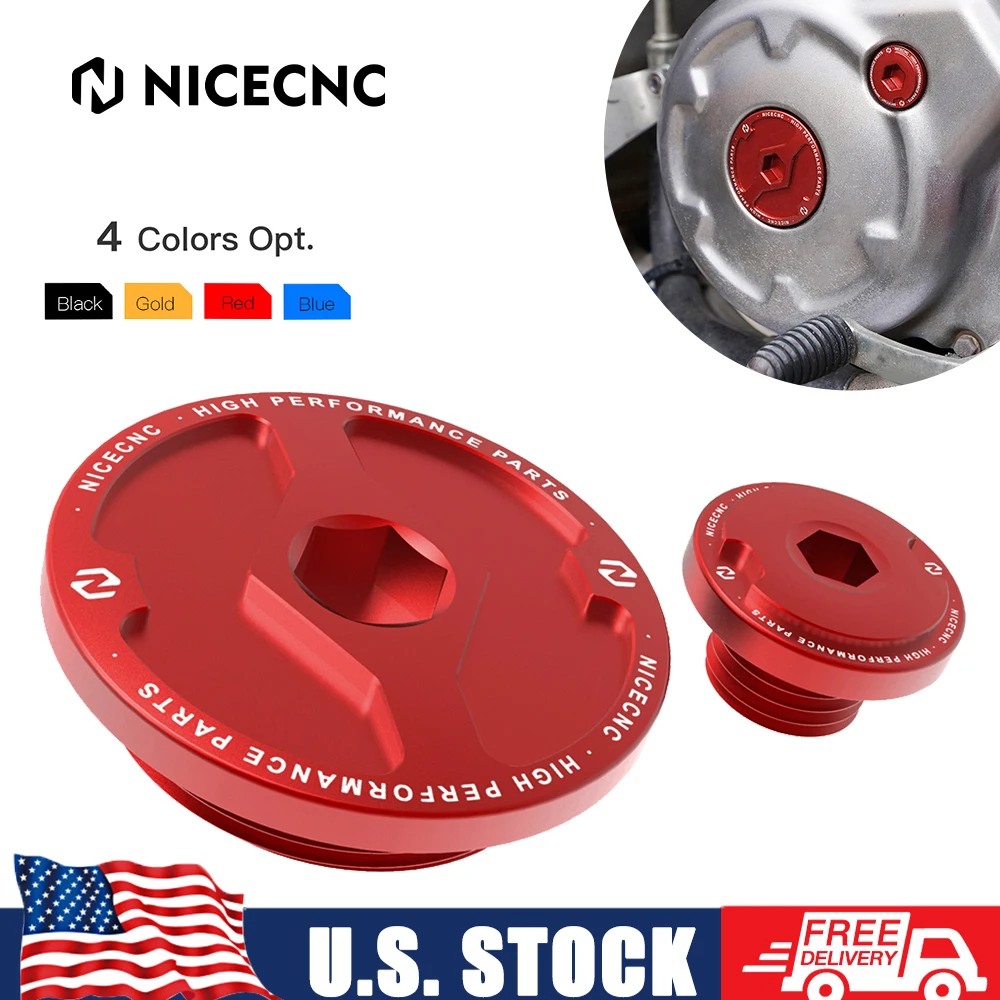 

NICECNC Engine Cover Cap Plug Kit For YAMAHA YFZ450R 2009–2023 Raptor 700 700R Grizzly 550 2013–23 Wolverine X4 ATV Accessories