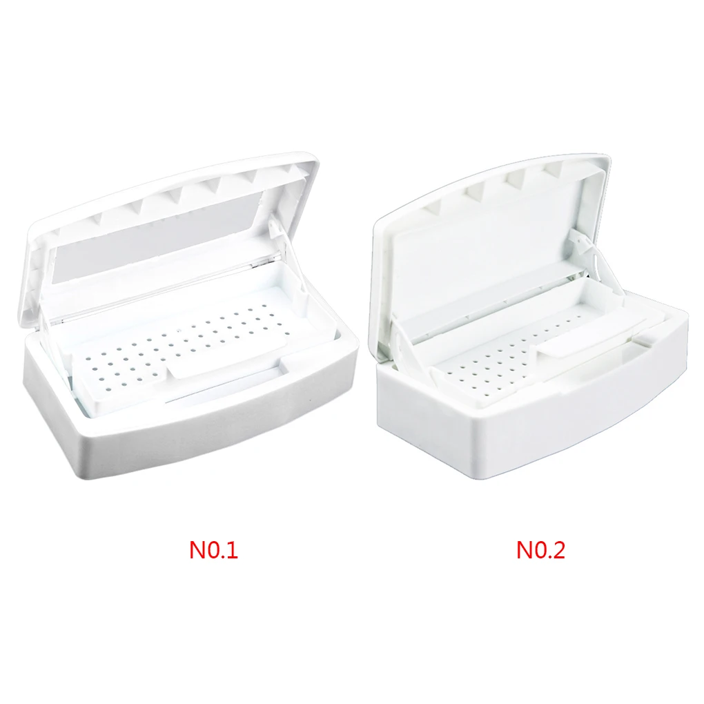 

Косметическая коробка для ногтей портативный пластиковый лоток для ногтей инструменты для маникюра однотонная цветная крышка