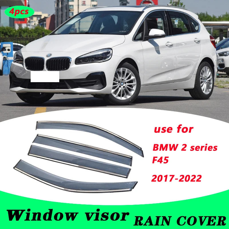 

For BMW F45 2017-2022 BMW 2 series Gran Plastic Window Visor Vent Shades Sun Rain Deflector Guard 4PCS/SET