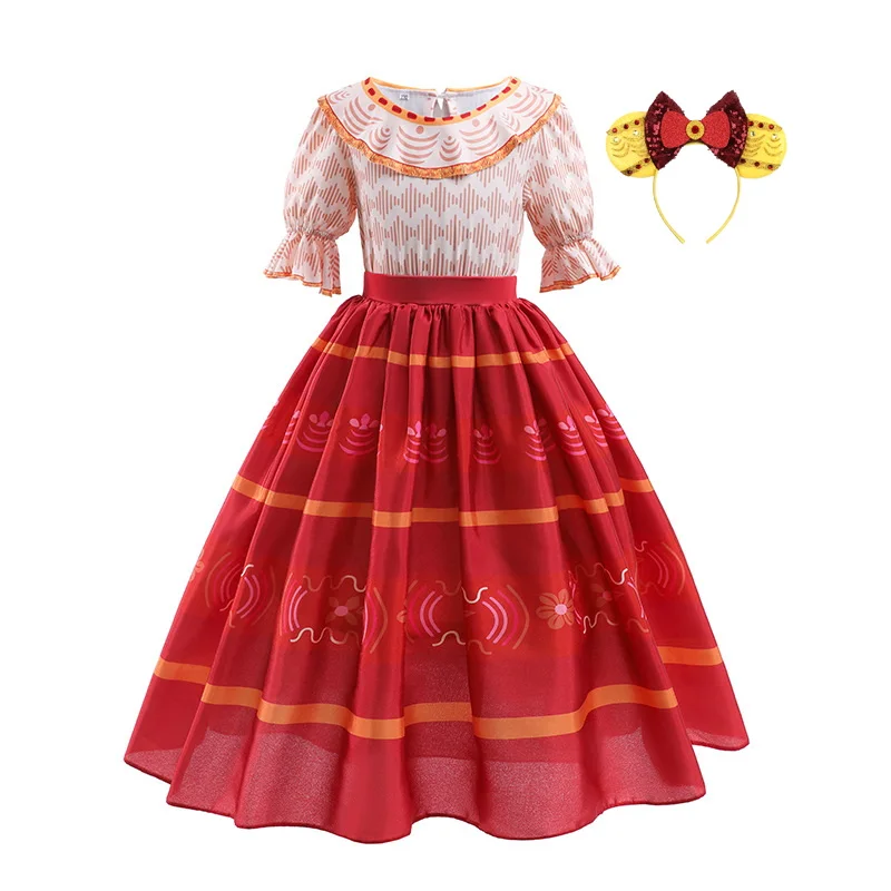 

Платье с повязкой на голову для девочек, с коротким рукавом