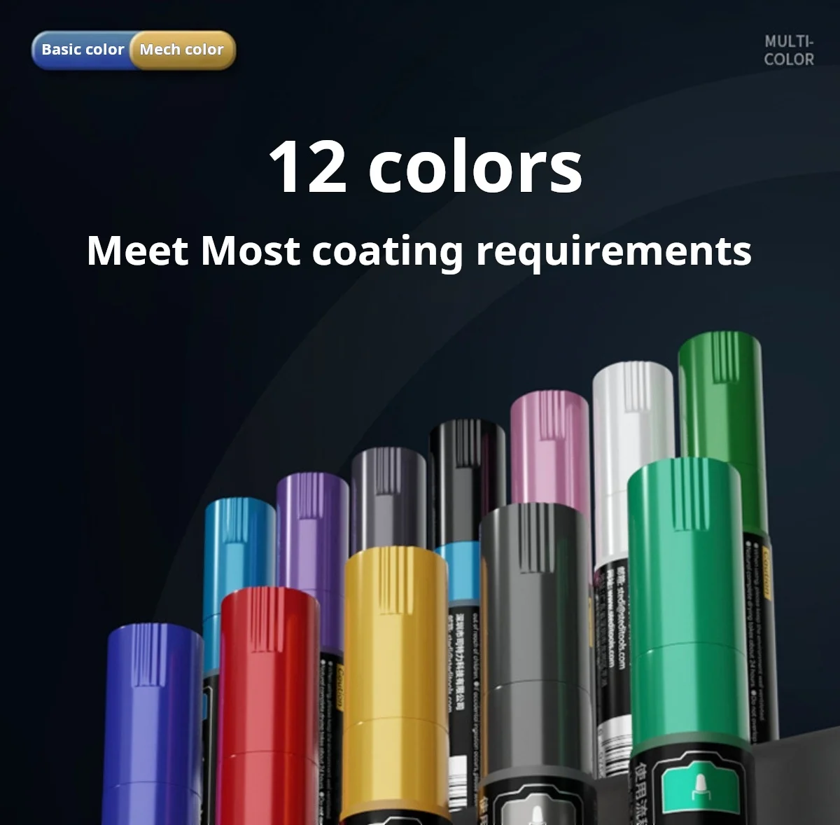 Stedi 12 шт. набор маркеров на водной основе с двойной кистью для Gundam военная модель