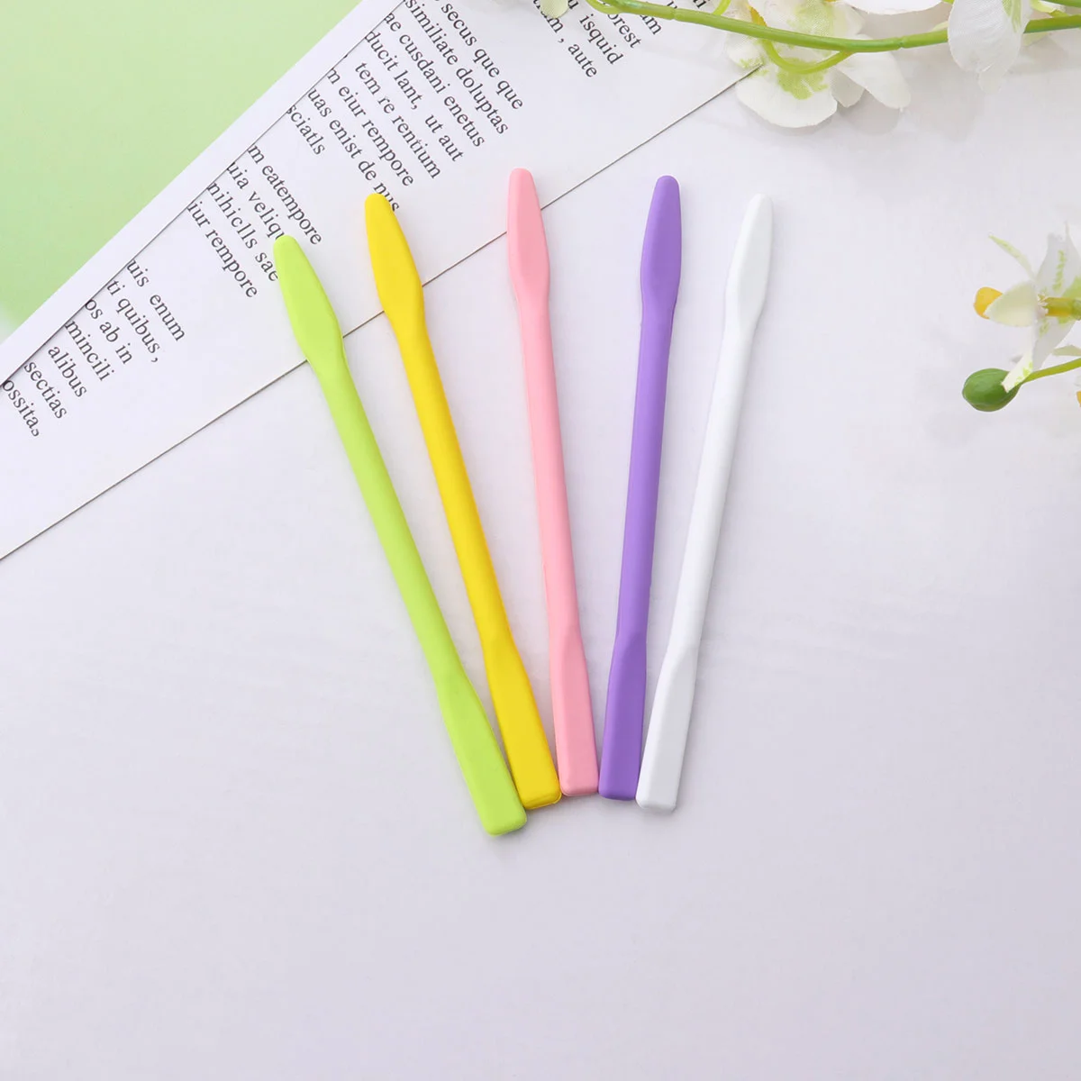 

Silicone Stirring Rod Facial Stick Spatula Mud Spatulas Scraper Mixing Sticks Mix Stir Resin Supplies Women Diy Makeup Beauty