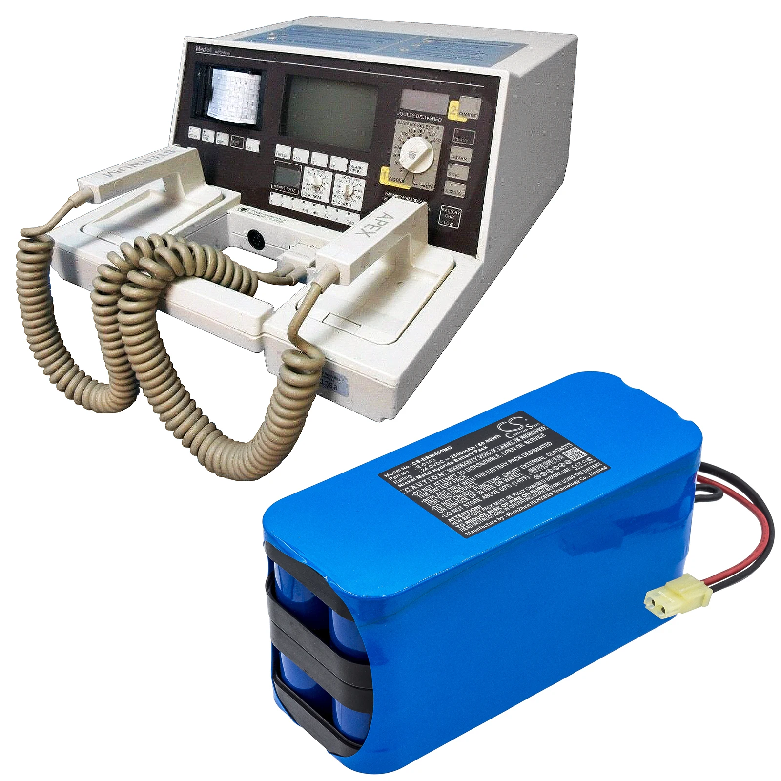 

Medical Battery For Burdick E-0143 Medic 4 Defibrillator Ni-MH 24.00V 2500mAh / 60.00Wh