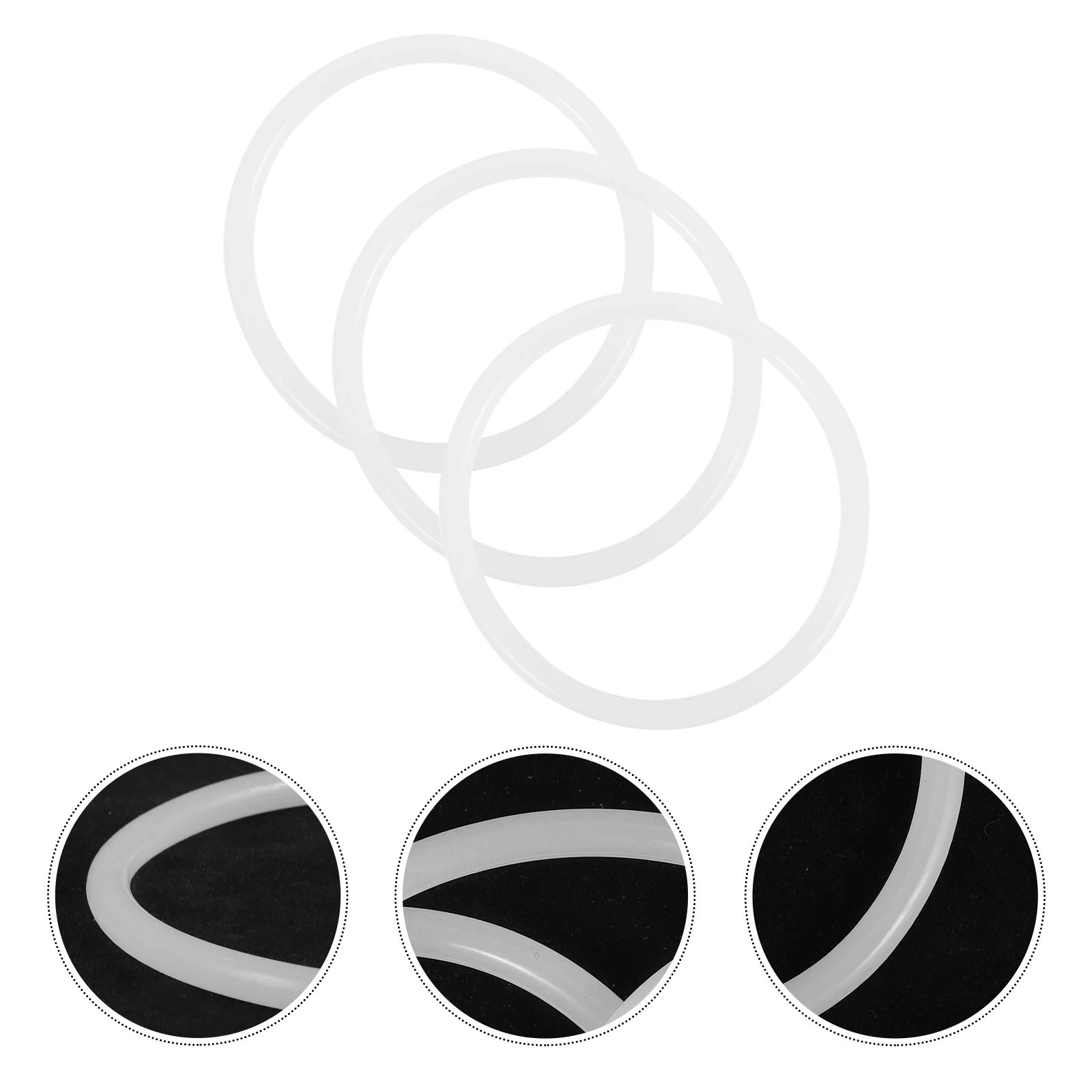 

3pcs Singing Bowl Rubber Rings Singing Bowl O-rings Sound Bowl Rings Singing Bowl Mats