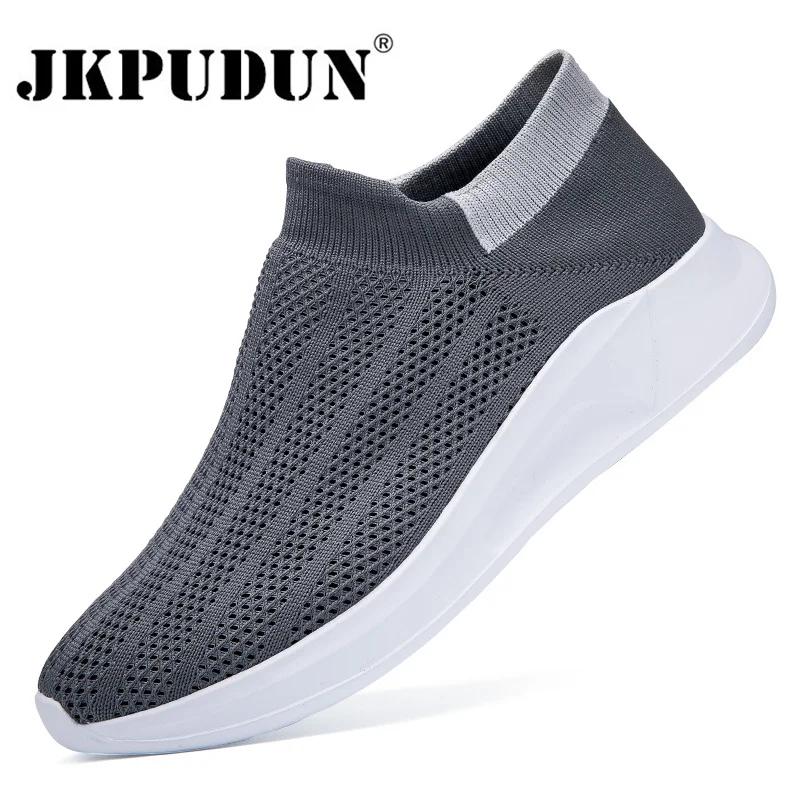 

Кроссовки-носки мужские сетчатые, дышащие, без шнуровки, модная спортивная обувь для ходьбы и бега