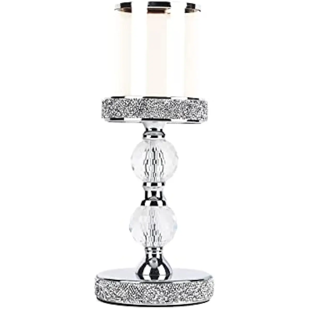 S Pillar Candle Holders,detachable Clear Glass Cover,for Candlelight Dinner