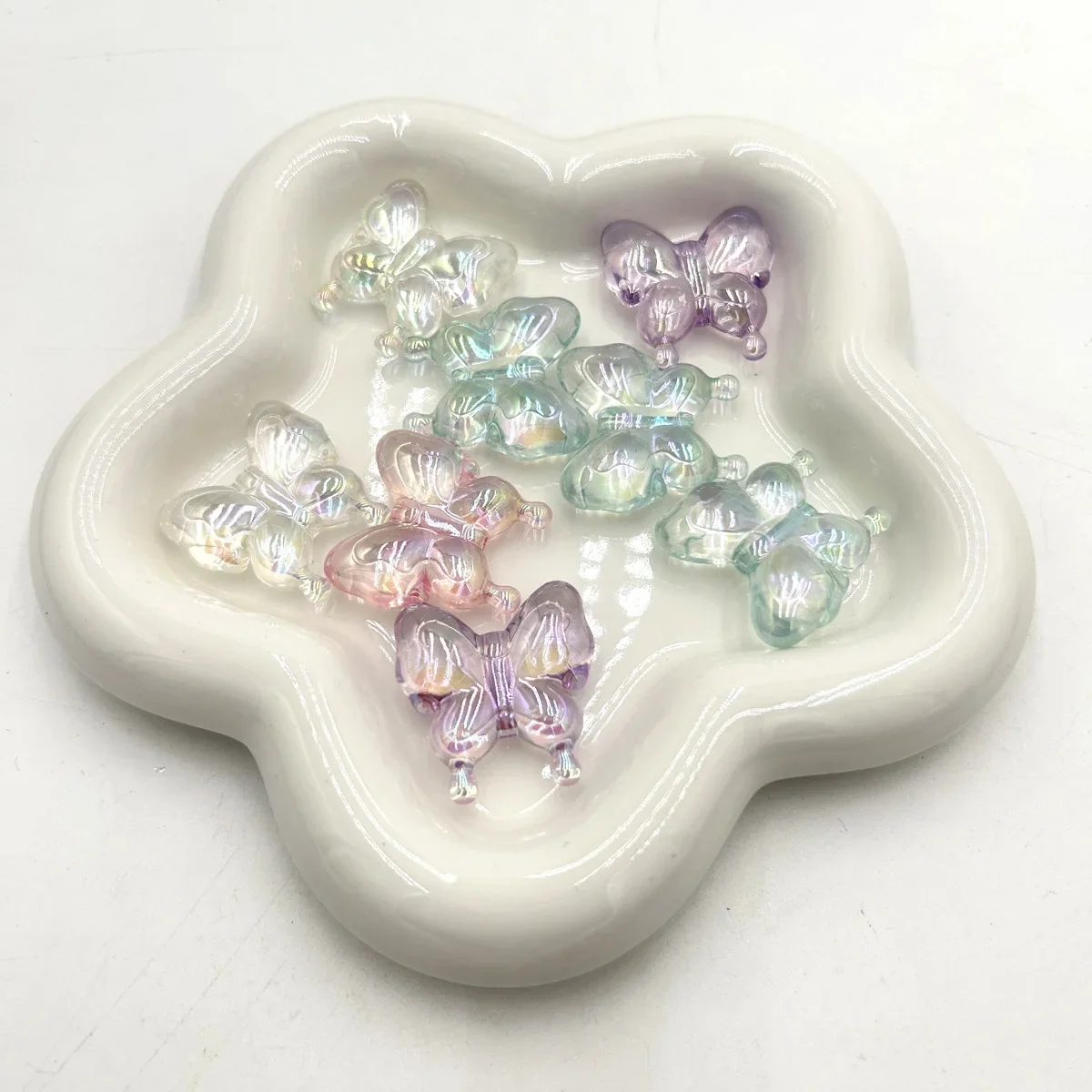 29*29 мм цветной акриловый прозрачный толстый бабочка с УФ-покрытием 3D дисплей