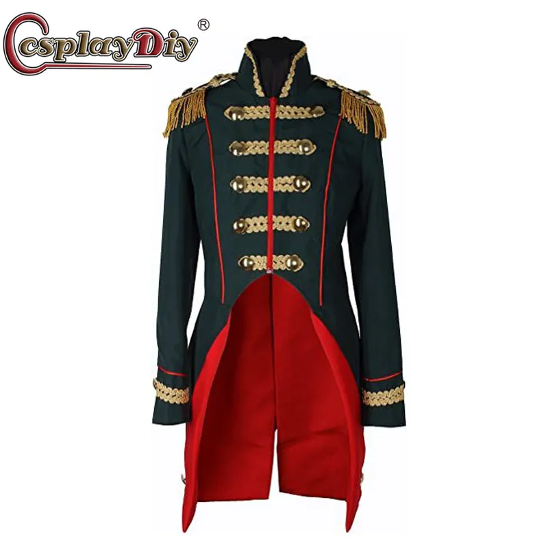 

Костюм солдатика Наполеона Cosplaydiy, верхняя куртка 18-го века, мужское Королевское военное пальто, костюм для театра, униформа солдатика карнавальскостума