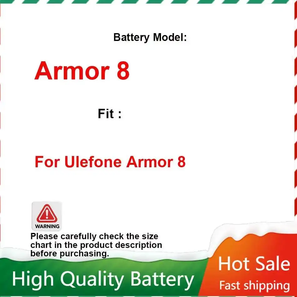 Аккумулятор для мобильного телефона 5580 мАч для Ulefone Armor 8, надежная замена, безопасный и надежный. (art.: 3920d93e7beff) - 3920d93e7beff