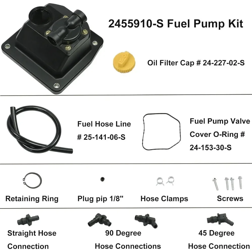 2455902 -S Топливный насос для Ko ler CH18 CH19 CH20 CH21 CH22 CH23 CH24 CH25 CH640 CH670 CH682 CH730 CH740 CH742