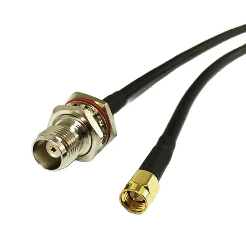 

RF Coaxial Cable RG58 SMA Male Plug To TNC Female Bulkhead Pigtail Adapter 50cm/100cm For WIFI Router Wholesale Price