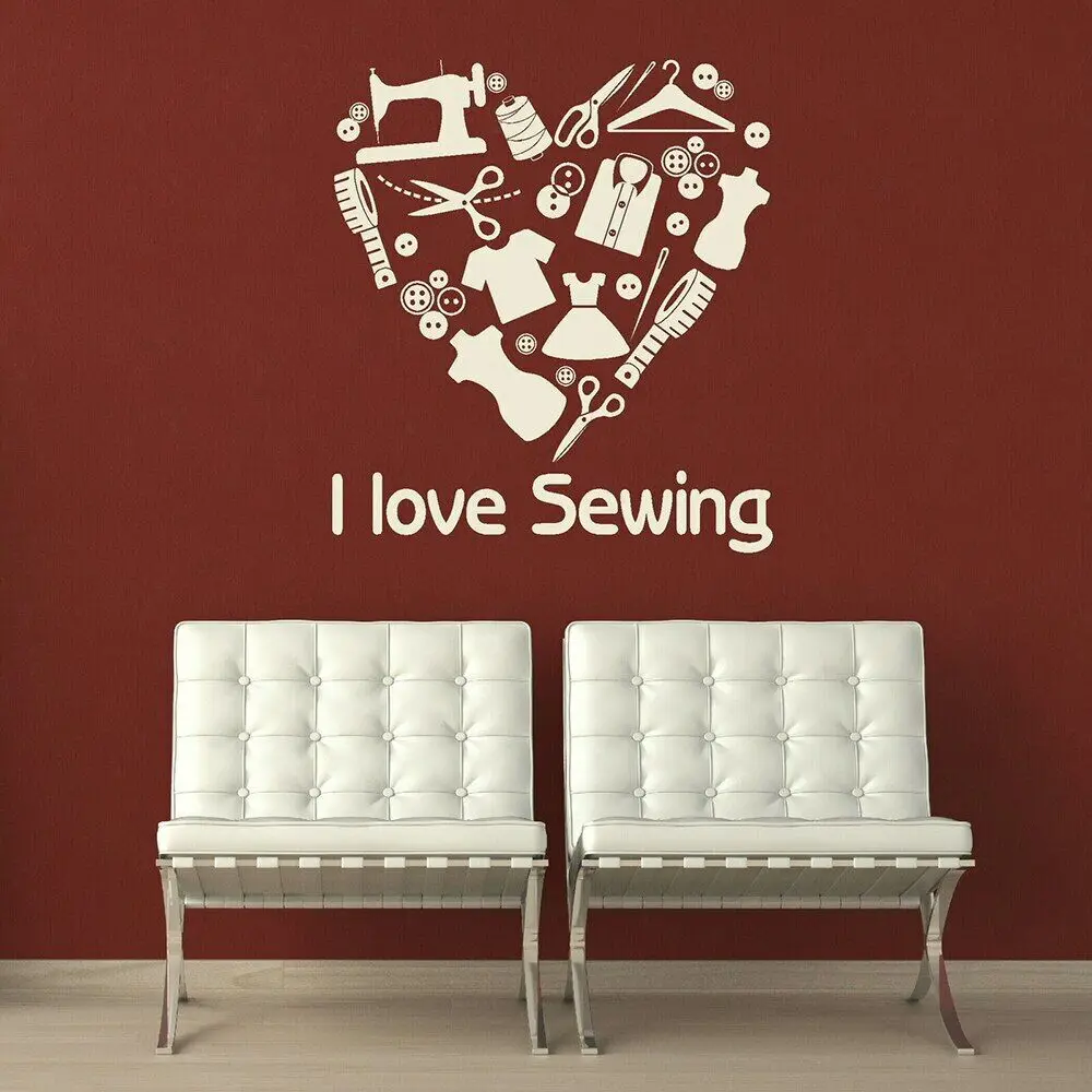 

Настенная наклейка "Любовь, шитье" ZINYAN'