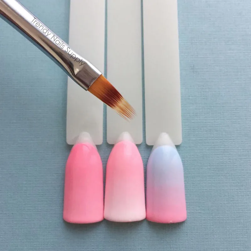 

Кисть для ногтей с эффектом омбре, акриловый дизайн, УФ-гель, профессиональный нейлоновый инструмент для маникюра с градиентом Омбре, товар...