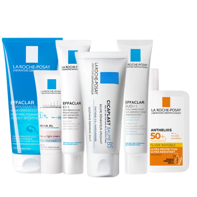 

La Roche Posay Facial Care Acne Removal Salicylic Acid Lotion B5 Cream Repair Sensitive Skin Sunscreen Oil Control Cleanser 1PCS