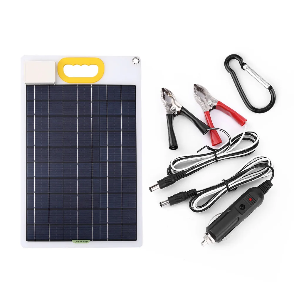 

20W Outdoor Sunpower Solar Panel Cells 18V USB Portable Solar Charger Battery for Mobile Phone Traveling Camping Power Bank