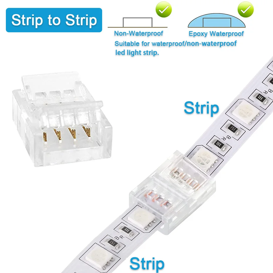 

Разъемы для светодиодной ленты Asign 8мм/10мм 2/3/4 Pin