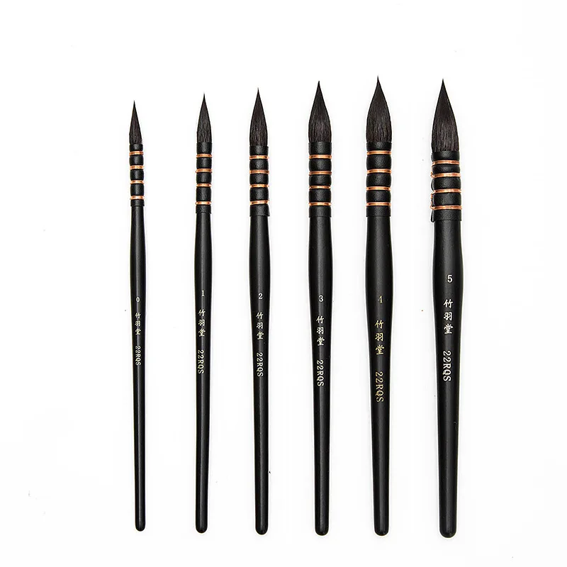 

Профессиональная Кисть для акварели, швабра с круглой головкой и крючком, кисточка для акварели, в виде белки, с животными, Набор для творчес...