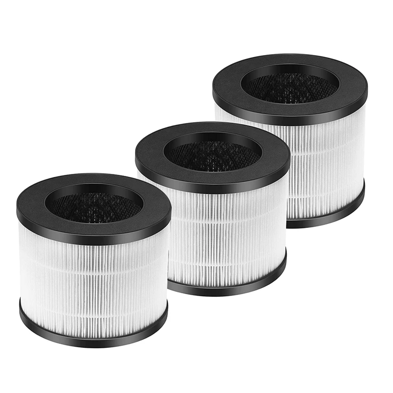 

3 Pcs HEPA Replacement Filter For Medify MA-18 Air Purifier,3 In 1 Pre-Filter,True HEPA Filter&Activated Carbon Filter