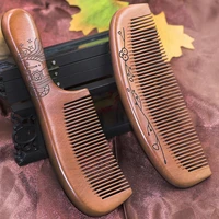 old peach wood comb sandalwood comb electrostatic hair loss hairdressing comb