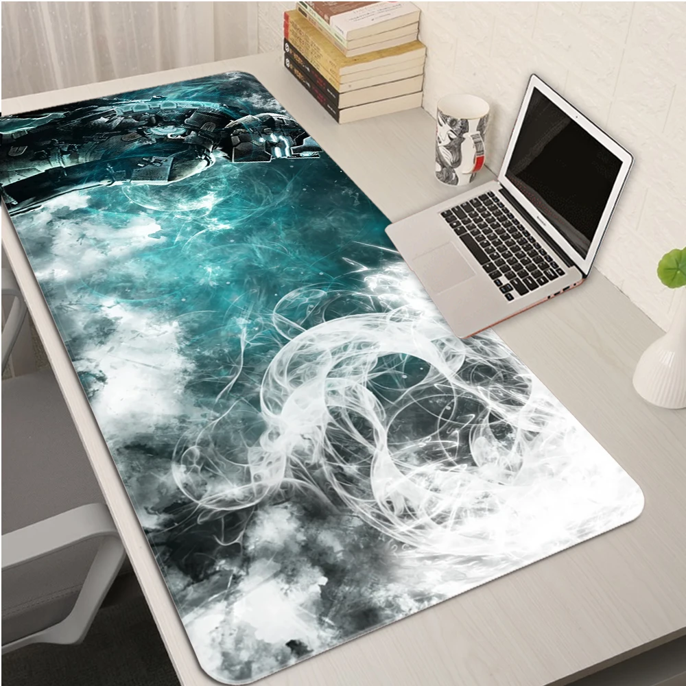 Геймерский коврик для мыши dead space, 900x400x3 мм, игровой коврик для мыши, аксессуары для настольных компьютеров, эргономичный коврик для мыши и ноутбука